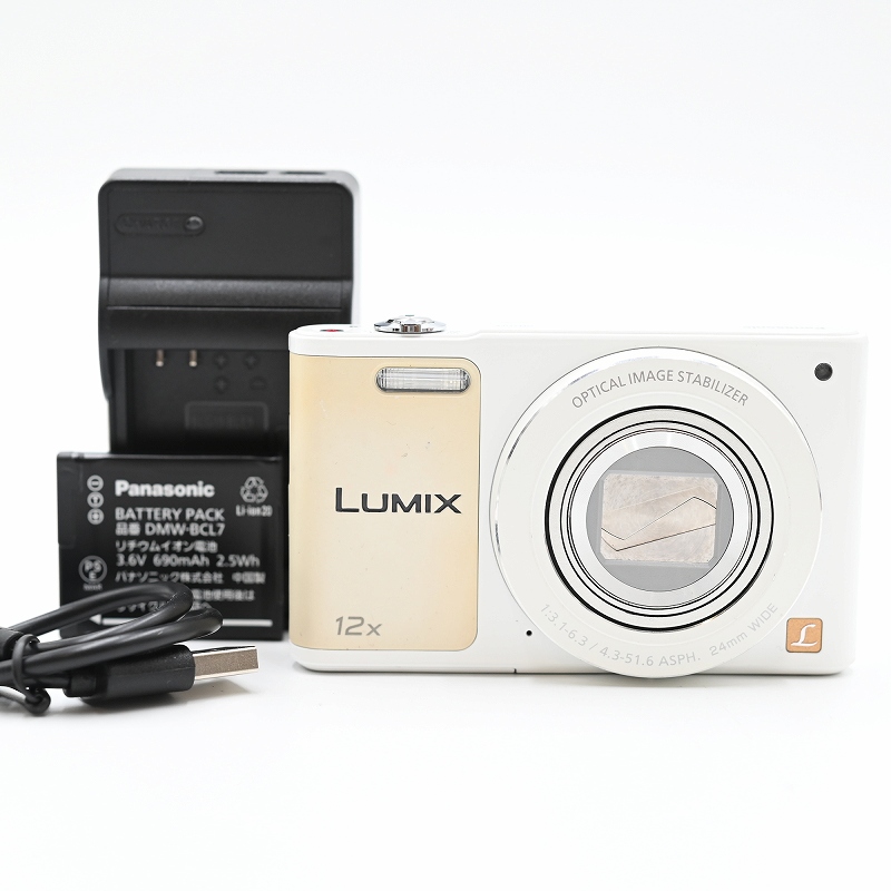 [動作確認済] LUMIX DMC-SZ10 コンデジ ホワイト パナソニック LUMIX パナソニック(panasonic)LUMIX DMC-SZ10-W [ホワイト