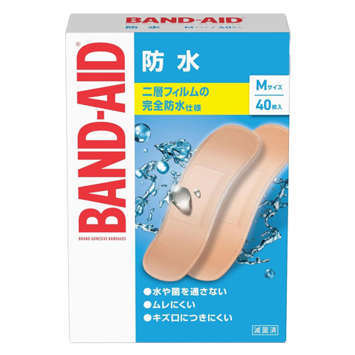 Kenvue バンドエイド 防水 Mサイズ 40枚入×1個の商品画像