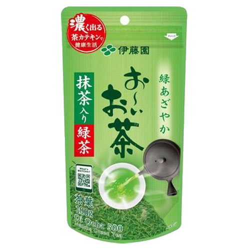 伊藤園 お～いお茶 抹茶入り緑茶 100g × 1袋の商品画像