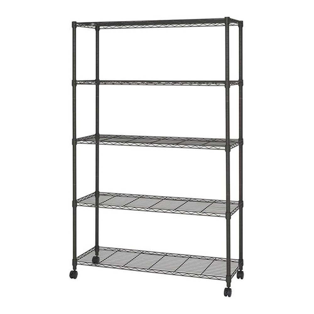 ルミナスノワールフリーラック 幅111cm 5段 奥行41cm NO1118-5の商品画像
