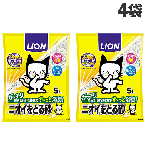 ユニ・チャーム デオトイレ 飛び散らない消臭・抗菌サンド 4L×4個 猫砂