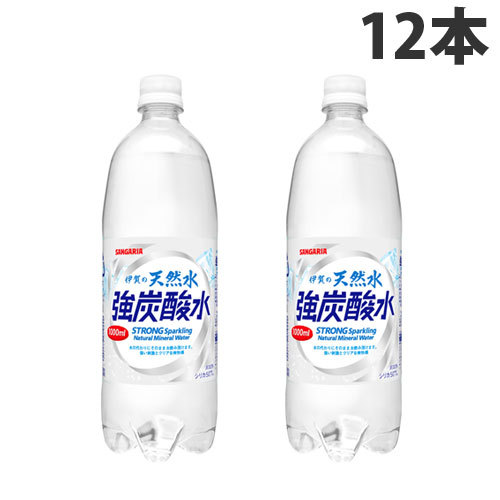 伊賀の天然水 強炭酸水 1L × 12本 ペットボトルの商品画像