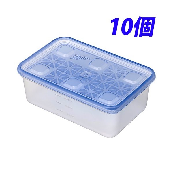 業務用ジップロックコンテナー 長方形 1900ml 【10個入×1セット】の商品画像