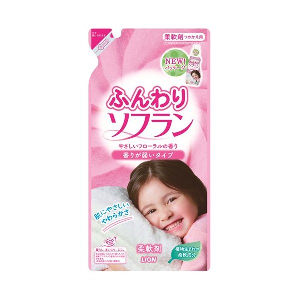 ふんわりソフラン やさしいフローラルの香り 柔軟剤 詰替用 500ml × 1個の商品画像