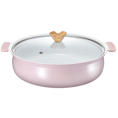 カクセー コロント IH対応セラミックコーティング卓上鍋 28cm CT-23の商品画像