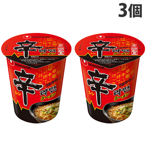 NONGSHIM 農心 辛ラーメン カップ 68g × 3個 カップラーメンの商品画像