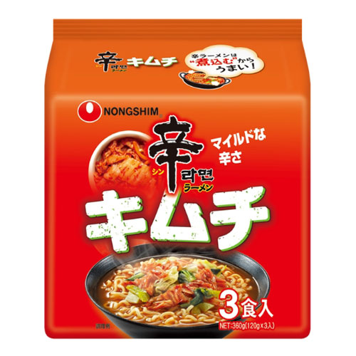 農心ジャパン 農心 辛ラーメンキムチ 3食パック 1個 インスタントラーメンの商品画像