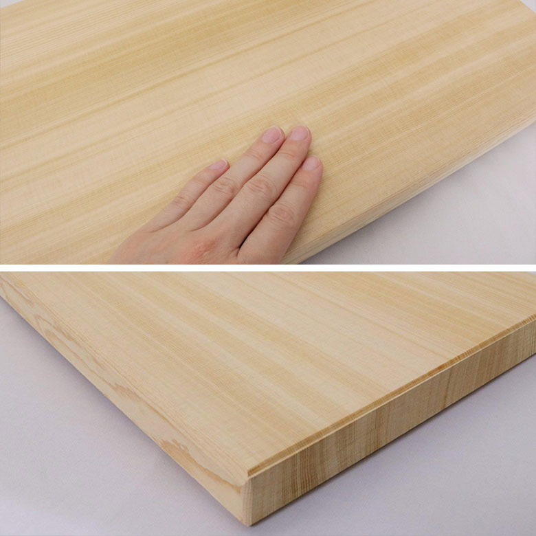  cutting board wooden large stylish fish meat vegetable . woman wide width size 45263cm tree thickness . lovely both sides clean natural wood high class Pro business use large largish 