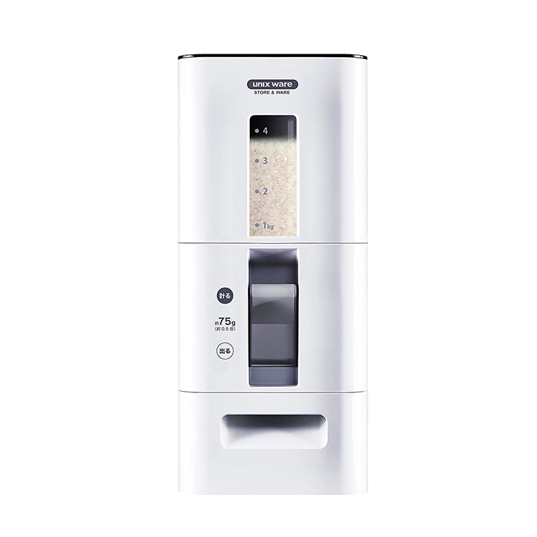 アスベル S計量米びつ 6kg A7527 ホワイト 1個の商品画像