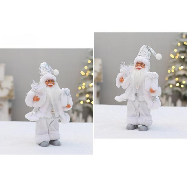  Рождество Stan DIN g Santa Claus солнечный ta фигурка камин Home настольный белый 