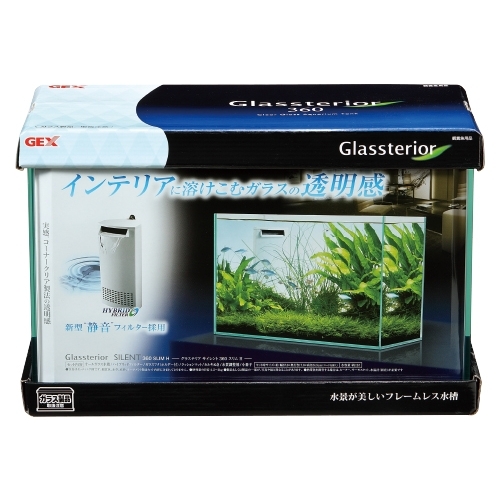 新品。GEX グラステリア サイレント 360スリムH ジェックス グラステリア サイレント 360 スリムH ガラス水槽 - 最安値