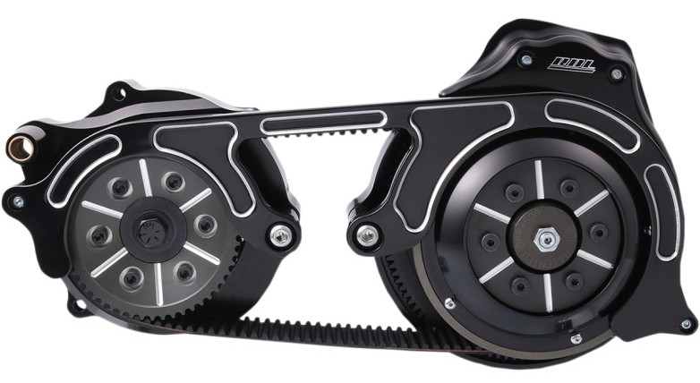 [11200357] BDL 2 belt Drive kit 2 piece motor plate black 2014~16 year LHT/FLHR/FLTRX model . oil pressure clutch * Harley *