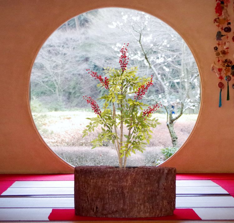 ナンテン 造花 インテリア 盆栽 南天 ナンテン インテリアグリーン おしゃれ 人気 フェイク