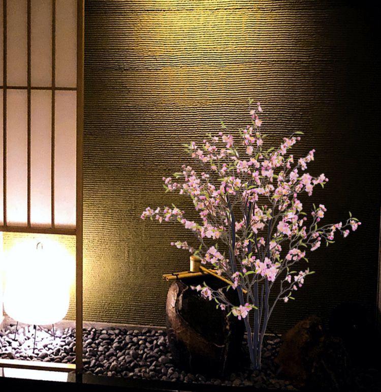 梅の木　置物 Amazon｜105CM/3.4フィートの人工梅の木、96の花とリアルな幹