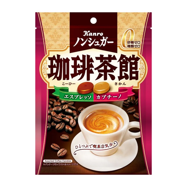 Kanro ノンシュガー 珈琲茶館 72g×1袋の商品画像