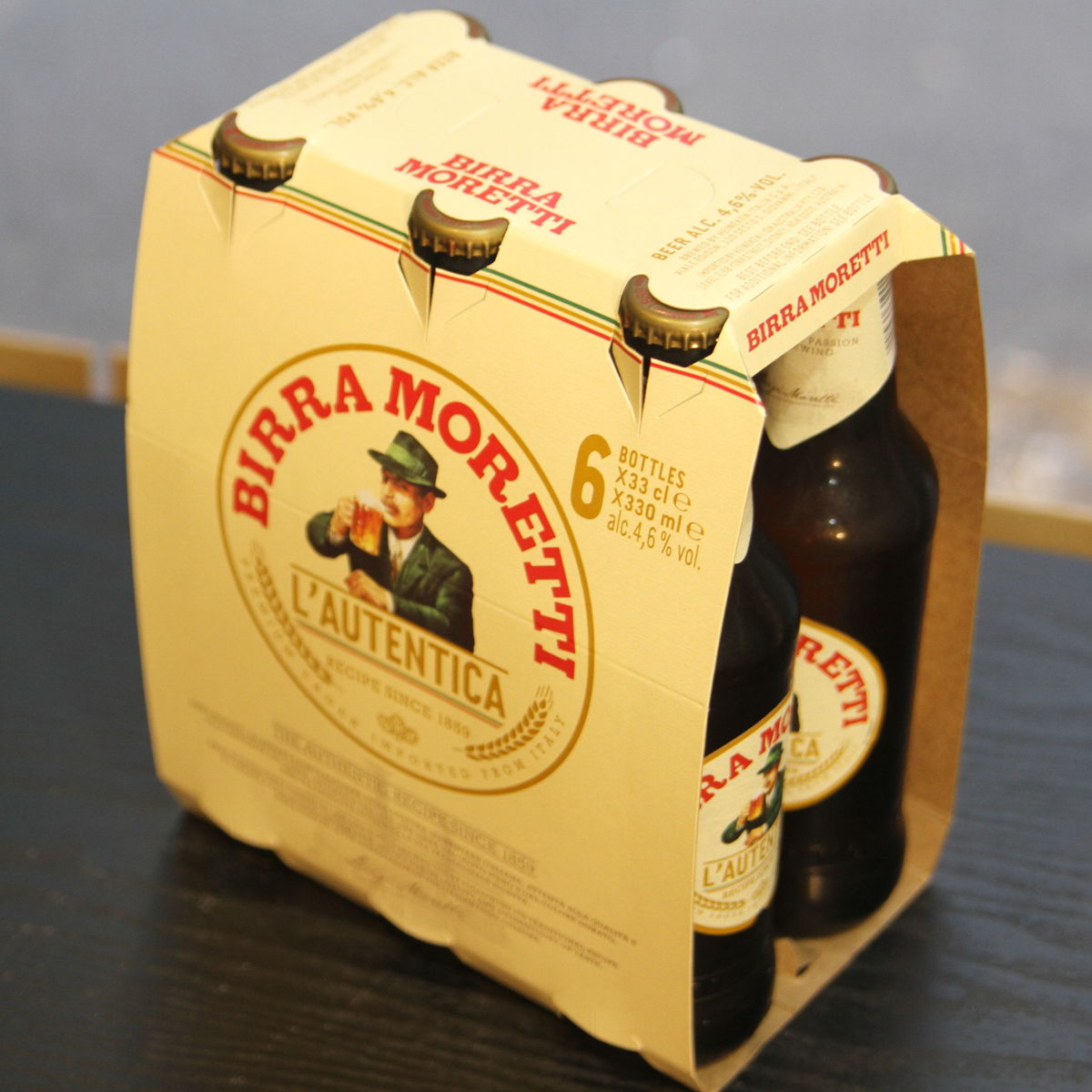 [ импортное пиво ] утечка ti обычный утечка ti фирма BIRRA MORETTI Италия пиво 330ml бутылка ×6шт.@ упаковка ×4 24шт.