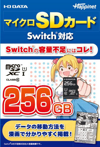 アイ・オー・データ機器 HNMSD HNMSD-256G （256GB） MicroSDメモリーカードの商品画像