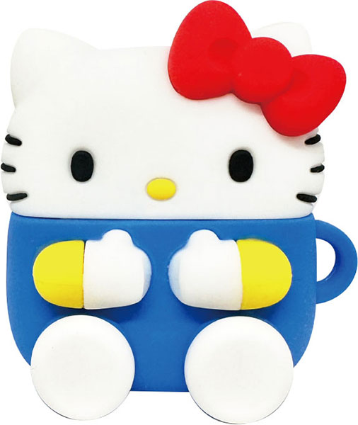 サンリオキャラクターズ AirPods 4 対応 シリコンケース SANG-496KT ハローキティの商品画像