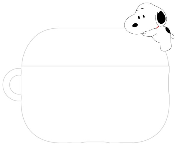 ピーナッツ スヌーピー AirPods Pro 3 対応 シリコンケース SNGG-206A スヌーピーの商品画像