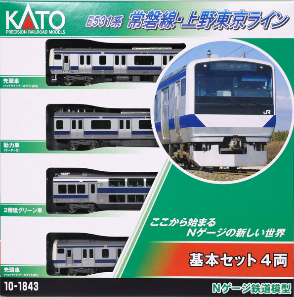 カトー カトー E531系 常磐線・上野東京ライン 基本セット 10-1843 NゲージのJR、国鉄車両の商品画像