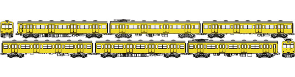 トラムウェイ 国鉄101系黄色5号基本6両セットC（南武線） TW-101SCの商品画像