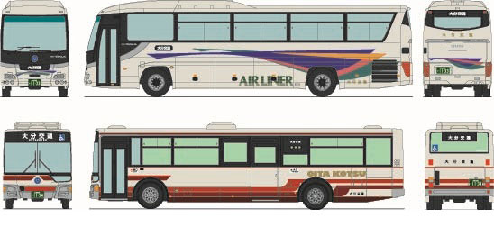 ザ・バスコレクション 大分交通2台セット 341284の商品画像