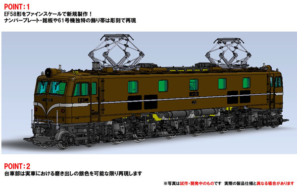 トミックス JR EF58形電気機関車（61号機） 12108の商品画像
