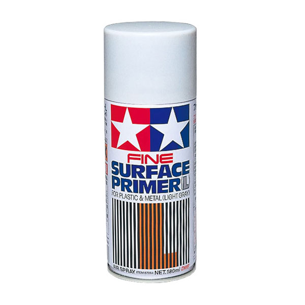 タミヤTAMIYA メイクアップ材シリーズ No.46 スーパーサーフェイサーL ライトグレイ 180ml 模型用塗料 87064の商品画像