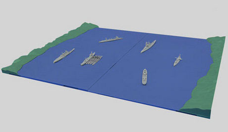 フジミ模型 トラック泊地（1/3000スケール 新集める軍港 No.4 401324） ミリタリー模型の商品画像