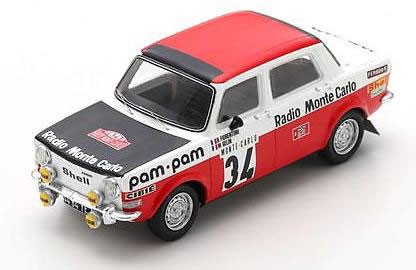 スパークモデル Simca 1000 Rallye 2 No.34 Monte Carlo Rally 1973 Bernard Fiorentino Maurice Gelin （1/43スケール ラリーカー S9457） おもちゃのミニカーの商品画像