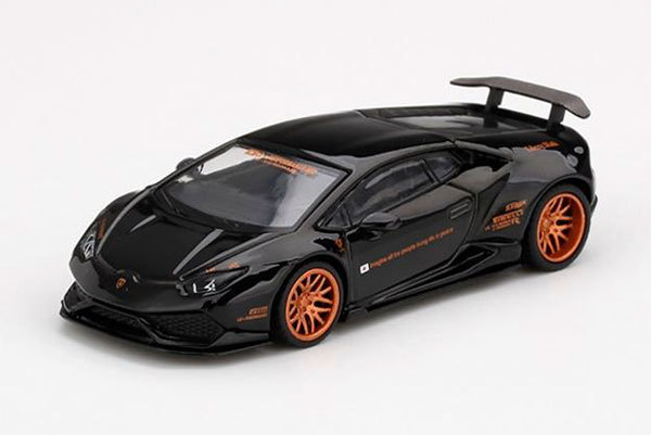 LB WORKS ランボルギーニ ウラカン バージョン 1 ブラック （左ハンドル） （1/64スケール ダイキャスト MINI GT MGT00234-L）