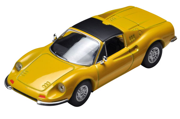 トミーテック LV ディーノ 246GTS （黄） （1/64スケール トミカ