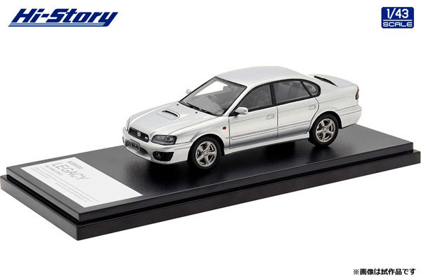 ハイ・ストーリー SUBARU LEGACY B4 RSK （2001） プレミアムシルバー・メタリック （1/43スケール レジン HS367SL） おもちゃのミニカーの商品画像