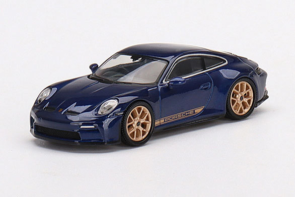 トゥルースケールミニチュアス ポルシェ 911（992） GT3 ツーリング ゲンチアンブルーメタリック （左ハンドル） （1/64スケール ダイキャスト MINI GT MGT00405-L） おもちゃのミニカーの商品画像