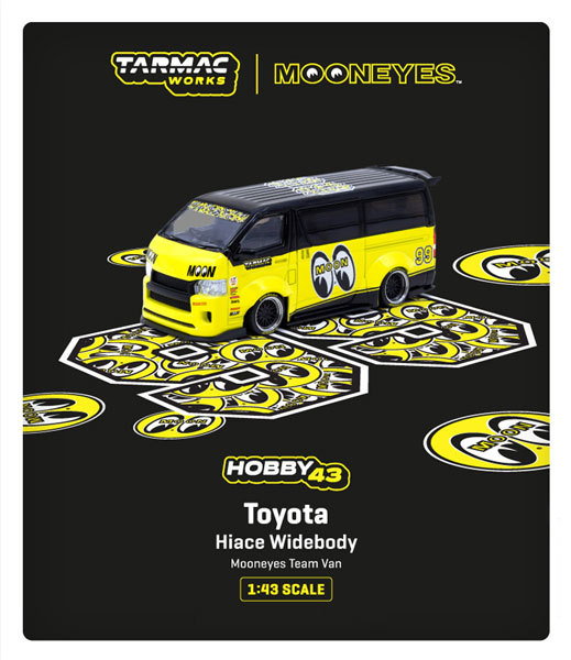 Toyota Hiace Widebody Mooneyes Team Van [T43-024-ME99] おもちゃの