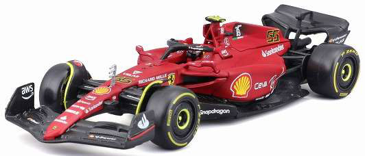 Bburago スクーデリア フェラーリ F1-75（2022） No,55 C.サインツ （ドライバー付） （1/43スケール ダイキャスト ドライバー C.サインツ 18-36831S1） おもちゃのミニカーの商品画像