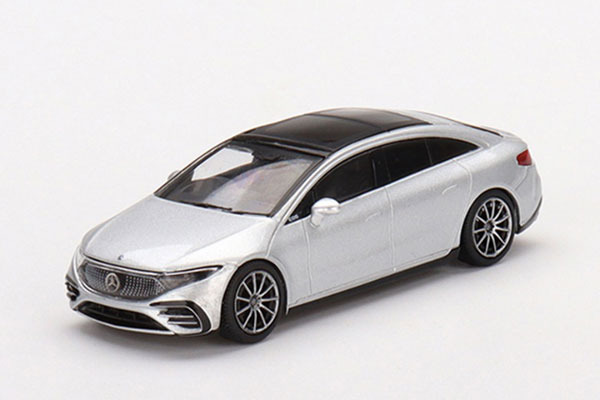 トゥルースケールミニチュアス メルセデス ベンツ EQS 580 4MATIC ハイテックシルバーメタリック （右ハンドル） （1/64スケール ダイキャスト MINI GT MGT00508-R） おもちゃのミニカーの商品画像