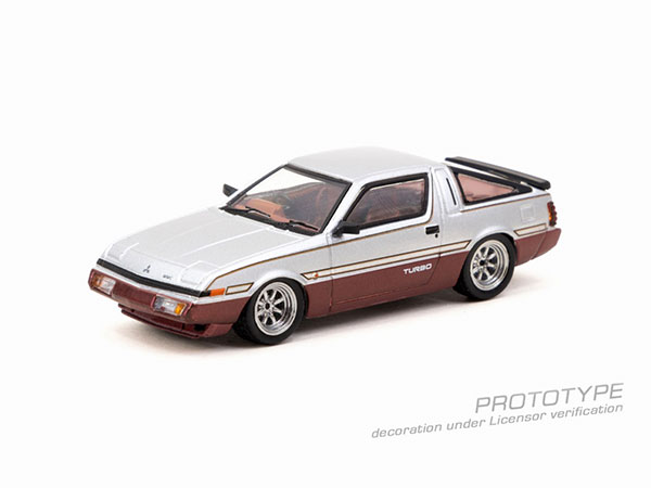 Mitsubishi Starion Silver / Dark Red おもちゃのミニカー - 最安値