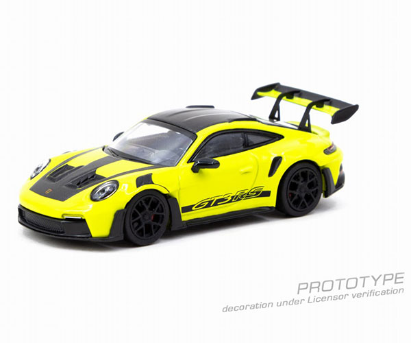 【新品】ポルシェ992 GT3 RS 1/64ミニカー フィギュア付き Tarmac x ミニチャンプス 1/64 ポルシェ 911 (992) GT3 RS