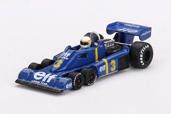 トゥルースケールミニチュアス ティレル P34 スウェーデンGP 1976 優勝車 #3 Jody Scheckter （1/64スケール ダイキャスト MINI GT MGT00583-L） おもちゃのミニカーの商品画像