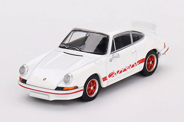 1/64 ポルシェ 911 カレラ RS 2.7 グランプリホワイト/レッドリバリー (右ハンドル) [MINI GT] おもちゃのミニカーの商品画像