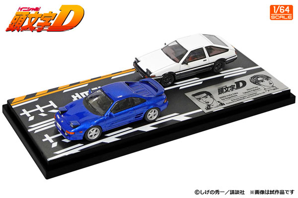 モデラーズ セットVol.15 小柏カイ MR2（SW20） ＆ 藤原拓海 トレノ（AE86） （1/64スケール ダイキャスト 頭文字D ドライバー 小柏カイ、藤原拓海 MD64215） おもちゃのミニカーの商品画像