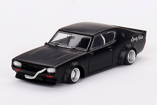 トゥルースケールミニチュアス Nissan スカイライン ケンメリ リバティーウォーク マットブラック （1/64スケール ダイキャスト MINI GT MGT00655-R） おもちゃのミニカーの商品画像