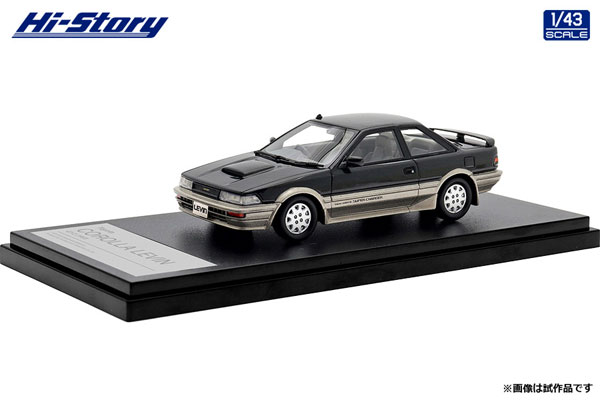 ハイ・ストーリー Toyota COROLLA LEVIN GT-Z （1987） シューティングトーニング （1/43スケール レジン HS447BK） おもちゃのミニカーの商品画像