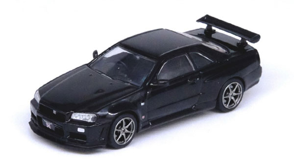 INNO 64 R34 2台 （BLACKTUNERS専用） イノモデル Nissan スカイライン GT-R R34 V-SPEC II ブラック （1/64