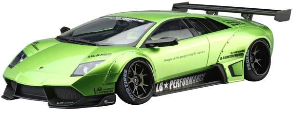 完成品 LBワークス ランボルギーニ ムルシエラゴ Ver.2 アオシマ1/24 LBワークス ランボルギーニ ムルシエラゴ Ver.2 - AOSHIMA SCALE MODEL