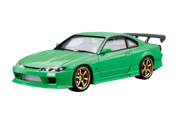 1/24 アオシマ シルビア S15 未 完成品 アオシマ 1/24 頭文字D No.19 東京から来た二人 S15 シルビア