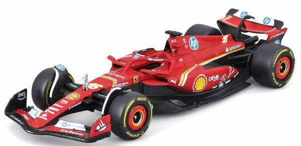 Bburago 1/43 フェラーリ SF-24 2024 イモラGP No.16 C.ルクレール おもちゃのミニカーの商品画像