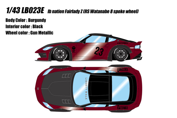 MAKE UP 1/43 lb nation Fairlady Z（RZ34） RS Watanabe 8spoke wheel