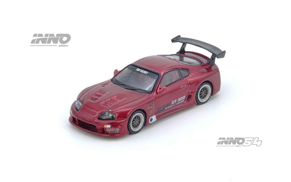 イノモデル Toyota スープラ （A80） `TOP SECRET` レッド （1/64